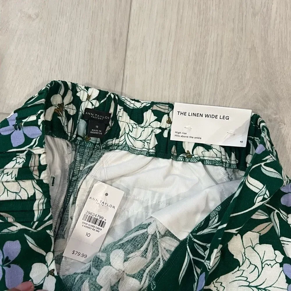 Ann Taylor the line wide leg pants size 10